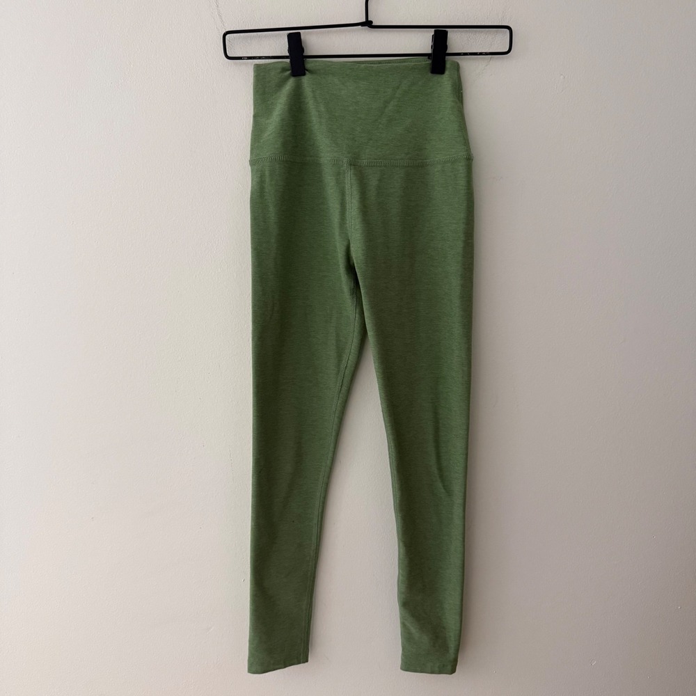 Beyond Yoga Spacedye High Waisted Midi Leggings Heathered Green Activewear xs
